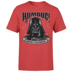 Star Wars Christmas Darth Vader Humbug! Red T-Shirt
