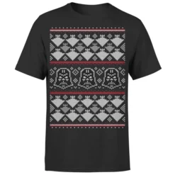 Star Wars Christmas Imperial Darth Vader Black T-Shirt