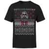 The Dude Abides Merry Dudemas Man Men's Christmas T-Shirt - Black