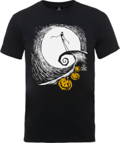 Disney The Nightmare Before Christmas Jack Skellington Pumpkin King Black T-Shirt