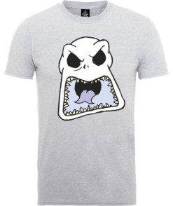 Disney The Nightmare Before Christmas Jack Skellington Angry Face Grey T-Shirt