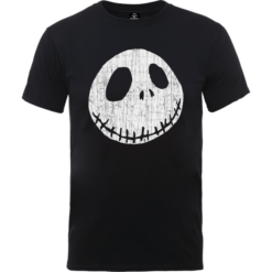 Disney The Nightmare Before Christmas Jack Skellington Crinkle Black T-Shirt