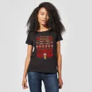 Shaun Of The Dead You've Got Red On You Christmas Women's T-Shirt - Black 3 Shaun Of The Dead You've Got Red On You Christmas Women's T-Shirt - Black - Image 3