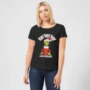 Dr. Seuss The Grinch Ho Ho Ho Smile Women's Christmas T-Shirt - Black 3 Dr. Seuss The Grinch Ho Ho Ho Smile Women's Christmas T-Shirt - Black - Image 3