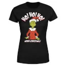 Dr. Seuss The Grinch Ho Ho Ho Smile Women's Christmas T-Shirt - Black 5 Dr. Seuss The Grinch Ho Ho Ho Smile Women's Christmas T-Shirt - Black - Image 5