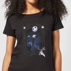 Disney Nightmare Before Christmas Jack Skellington Zero Pose Women's T-Shirt - Black