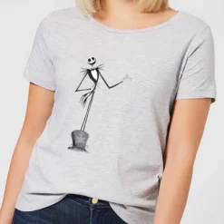 Disney Nightmare Before Christmas Jack Skellington Full Body Women's T-Shirt - Grey