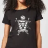 Disney Nightmare Before Christmas Jack Skellington Misfit Love Women's T-Shirt - Black