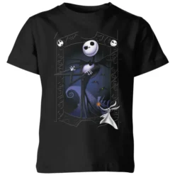 Disney The Nightmare Before Christmas Jack Skellington Zero Pose Kids' T-Shirt - Black