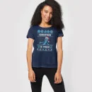 Rick And Morty Mr Meeseeks Pain Women's Christmas T-Shirt - Navy 3 Rick And Morty Mr Meeseeks Pain Women's Christmas T-Shirt - Navy - Image 3