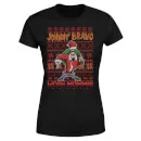 Cartoon Network Johnny Bravo Johnny Bravo Pattern Women's Christmas T-Shirt - Black 5 Cartoon Network Johnny Bravo Johnny Bravo Pattern Women's Christmas T-Shirt - Black - Image 5