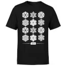 Star Wars Snowflake Men's Christmas T-Shirt - Black 5 Star Wars Snowflake Men's Christmas T-Shirt - Black - Image 5