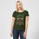 Star Wars Merry Christmas I Wish You Knit Women's Christmas T-Shirt - Forest Green 3 Star Wars Merry Christmas I Wish You Knit Women's Christmas T-Shirt - Forest Green - Image 3