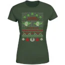 Star Wars Merry Christmas I Wish You Knit Women's Christmas T-Shirt - Forest Green 5 Star Wars Merry Christmas I Wish You Knit Women's Christmas T-Shirt - Forest Green - Image 5