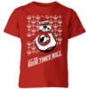 Star Wars Let The Good Times Roll Kids Christmas T-Shirt - Red