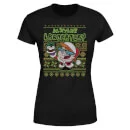 Cartoon Network Dexter's Lab Pattern Women's Christmas T-Shirt - Black 5 Cartoon Network Dexter's Lab Pattern Women's Christmas T-Shirt - Black - Image 5