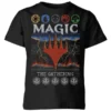 Magic The Gathering Colours Of Magic Knit Kids' Christmas T-Shirt - Black