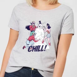 DC COMICS DC Chill! Women's Christmas T-Shirt - Grey