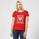 DC COMICS DC Superman Women's Christmas T-Shirt - Red 3 DC COMICS DC Superman Women's Christmas T-Shirt - Red - Image 3