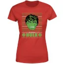 Marvel Hulk Face Women's Christmas T-Shirt - Red 5 Marvel Hulk Face Women's Christmas T-Shirt - Red - Image 5