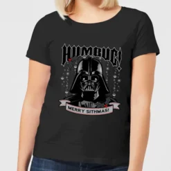 Star Wars Darth Vader Humbug Women's Christmas T-Shirt - Black