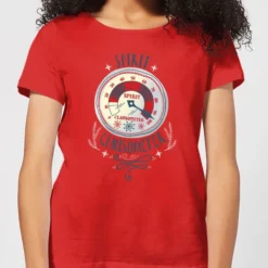 Elf Clausometer Women's Christmas T-Shirt - Red