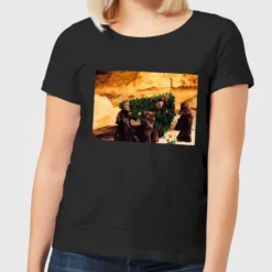 Star Wars Jawas Christmas Tree Women's Christmas T-Shirt - Black