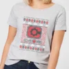 DC COMICS DC Cyborg Knit Women's Christmas T-Shirt - Grey