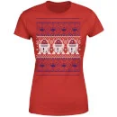Star Wars R2-D2 Knit Women's Christmas T-Shirt - Red 5 Star Wars R2-D2 Knit Women's Christmas T-Shirt - Red - Image 5