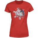 Marvel Spider-Man Women's Christmas T-Shirt - Red 5 Marvel Spider-Man Women's Christmas T-Shirt - Red - Image 5