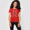 Star Wars Imperial Knit Women's Christmas T-Shirt - Red 3 Star Wars Imperial Knit Women's Christmas T-Shirt - Red - Image 3