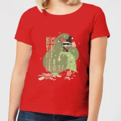 DC COMICS DC Heck Yeah I've Been Naughty! Women's Christmas T-Shirt - Red
