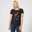 Star Wars Candy Cane Darth Vader Women's Christmas T-Shirt - Black 3 Star Wars Candy Cane Darth Vader Women's Christmas T-Shirt - Black - Image 3