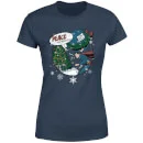 DC COMICS DC Superman Peace On Earth Women's Christmas T-Shirt - Navy 5 DC COMICS DC Superman Peace On Earth Women's Christmas T-Shirt - Navy - Image 5