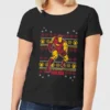 Marvel Iron Man Women's Christmas T-Shirt - Black