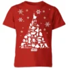 Star Wars Character Christmas Tree Kids' Christmas T-Shirt - Red