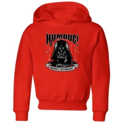 Star Wars Darth Vader Humbug Kids' Christmas Hoodie - Red