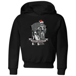 Star Wars Happy Holidays Droids Kids' Christmas Hoodie - Black