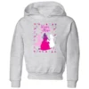 Disney Princess Silhouettes Kids' Christmas Hoodie - Grey