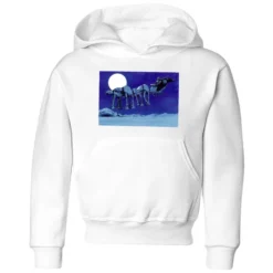 Star Wars AT-AT Darth Vader Sleigh Kids' Christmas Hoodie - White