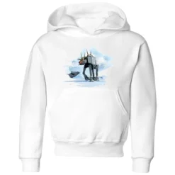 Star Wars AT-AT Reindeer Kids' Christmas Hoodie - White