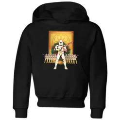 Star Wars Candy Cane Stormtroopers Kids' Christmas Hoodie - Black