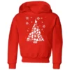 Star Wars Character Christmas Tree Kids' Christmas Hoodie - Red
