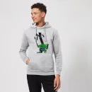 Marvel The Incredible Hulk Christmas Present Christmas Hoodie - Grey 3 Marvel The Incredible Hulk Christmas Present Christmas Hoodie - Grey - Image 3