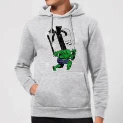 Marvel The Incredible Hulk Christmas Present Christmas Hoodie - Grey