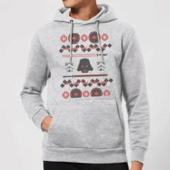 Star Wars Empire Knit Christmas Hoodie - Grey