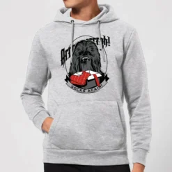 Star Wars Chewbacca Arrrrgh Socks Again Christmas Hoodie - Grey