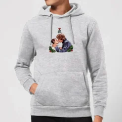 Star Wars Mistletoe Kiss Christmas Hoodie - Grey