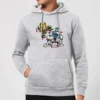 Star Wars Tangled Fairy Lights Droids Christmas Hoodie - Grey