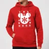 Disney Snowflake Silhouette Christmas Hoodie - Red